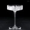 Vinglas med platt cocktailglas japansk klassisk champagne kreativ bar martini cup blandar bubbla