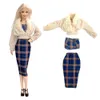6PCS 18インチ人形のアパレルカジュアル服のための卸売ファッションスカートベストシャツパンツドレスドールハウスアメリカンガールアクセサリー服