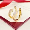 Stud Designer Boucle d'oreille Femme Hommes Boucles d'oreilles Classique Diamant Oreille Goujons Mode Mariage Meilleure qualité