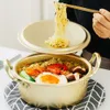 Marmites à soupe, cuiseur à nouilles Ramen coréen, cuisson instantanée en aluminium, couvercle Shabu, marmite à ragoût, ustensiles de cuisine japonais Ramyun, 230224