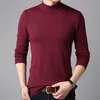 Men's T-Shirts Liseaven Men Cashmere Sweaters Full Sleeve Pull Homme Solid Color Pullover Sweater Men's Tops 230225