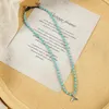 Beaded Neckor Pendant Halsband Original Design Bohemian Woven Color Necklace Whale Tail Nisch ClaVicle Chain Chain