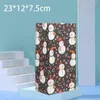 Geschenkomschakeling 10 stks Kerst Candy Cookie Bags Multi Type kleurrijke cadeaus Bag 2023 Noel Party Supplies Merry Xmas Crafts Navidad Decoratie