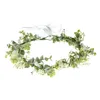 6 Stück/Grünes Blatt Blumenkrone Eukalyptus Frauen Mädchen Stirnband Blumenkopfschmuck Braut Halo Foto Requisite