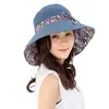 Brede rand hoeden vrouwen zomer strand reizen bowknot zon hoed omkeerbare opvouwbare capwide