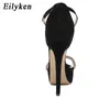 Sandalen Eilyken Summer Platform Gladiator Buckle Strap Women Sandals 2023 Thin High Heels Club Party Shoes Ladies Sandalias de Mujer Z0224