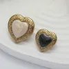 Cute Heart Buttons for Coat Shirt Jacket Sweater Metal Diy Sewing Button 18/23/25mm