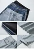 Jeans masculinos 2022 New Street Casual Baggy Jeans Jeans masculino Moda coreana Hip Hop Lares largas calças de calças de jeans preto azul claro z0225