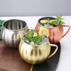 Cups Saucers Modern Cocktail Cup Gepolijst Wear-resistente roestvrijstalen drinkbier 700 ml