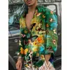 Mäns avslappnade skjortor hawaiian fjärilskjortor för män 3d långärmad blommor skjorta strandblus överdimensionerade toppar tee skjorta homme sommarkläder 230225