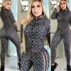 23SS primavera NOTICIAS Chándales de mujer Moda de marca de lujo Casual Conjunto de 2 piezas Traje deportivo de diseñador