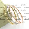 bracelets à breloques lettre VC version fine du bracelet à perles rondes or 18 carats argent 925 emballage d'origine bracelets trèfle à quatre feuilles pour hommes femmes bijoux cjewelers