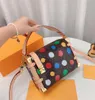 L 23SS X Yayoi Kusama Multicolor Totes Dot Shoulder Bags Series Side Trunk Box POCHETTE Totes S-Lock Jacquard Monograms Bucket Onthego Speedys 25 BAG Long Zip Wallet