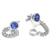 Crystal Brass Chain Cufflinks voor heren sieraden knoppen topkwaliteit manchet links man bruiloft geschenken Gemelos Z559 230225
