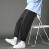 Jeans masculinos 2022 New Street Casual Baggy Jeans Jeans masculino Moda coreana Hip Hop Lares largas calças de calças de jeans preto azul claro z0225