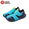 Sandals 2023 Summer Candy Color Boys Sandals Kids Shoes Beach Mesh Sandalas Fashion Sports Shoes Girls Out Out Fashion Sneakers Z0225