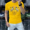 2023 Mens T Shirt Designer per uomo Moda donna Hot diamante leone Lettere Casual Estate manica corta Uomo Tee Abbigliamento donna Formato asiatico M-4XL