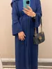 Etnische kleding 2 -delige Abaya Dress Set Marokko Moslim Abayas vrouwen Kaftans avondjurken vrouwen Dubai Turkije lange kleding gewaad Femme Vestidos 230224