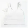 Yoga outfit lu-20 u typ bakre tan toppar gymkläder kvinnor avslappnad löpning naken tät sport bh fitness vackra underkläder v289t