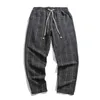 Men's Pants Chinese Style Thick Fashion Pants Classic Plaid Large Size Casual Harem Pants Men's 2023 Japan Harajuku Pants Men Z0225