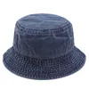 Chapeaux à larges bords 2022 Nouveau chapeau de pêcheur Vintage Denim Bucket Chapeaux d'extérieur Hommes Femmes Lavé Coton Panama Chapeau Mode Hip Hop Gorros Bob Chapeau G230224