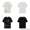 Camicie Lanvins a maniche corte T-shirt da uomo estive firmate Colorate a getto d'inchiostro Dipinte a mano Moda francese Stampate T-shirt High Street Av9l