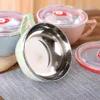 Dinnerware Sets Japanese Ramen Bowls Stainless Steel Soup Metal Lunchbox Picnic Noodle Bowl Lid Instant