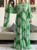 Roupas étnicas Estilo Africano Dashiki Impressão longa Manga longa algodão solto Mulheres elegantes abaya vestido longo vestido maxi vestidos casuais vestidos 230224