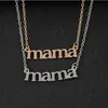 Moda Mothers Day Mama list wisiorty projektant Naszyjnik Kobieta Południowoamerykański srebrny wisiorek złoty naszyjniki łańcuch biżuteria akcesoria