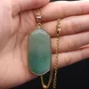 Pendentif Colliers 1pc long hexagonal naturel semi-précieux pierre améthyste agate collier avec chaîne bricolage bijoux bracelet cadeau