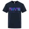 Men's T-Shirts Summer T-Shirt Men's Trapstar Print T-Shirt Oversized Top Tee Summer Harajuku Men Clothing O-Neck Cotton Fashion 230225