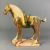 Dekorativa föremål Figurer Tang Sancai Yellow Glazed War Horse Sculpture Home Decor Antique Porcelain Excavated Vintage Retro Decoration 230224