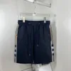 Shorts de grife de gatina masculina short short shorts esportes ao ar livre letra de algod￣o m￩dio ver￣o seca r￡pida quadro de marchas de praia cargo shorts marrom m-3xl