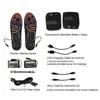 Shoe Parts Accessories Electric Heated Insoles Battery Powered Rechargeable Heated Shoes Insoles Winter Skiing Foot Warmers For Men Women Dropship 230225