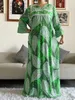 Roupas étnicas Estilo Africano Dashiki Impressão longa Manga longa algodão solto Mulheres elegantes abaya vestido longo vestido maxi vestidos casuais vestidos 230224