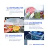 Car DVR أدوات المطبخ الأخرى 6pcs/مجموعة Sile Stretch Pott Pot Lids قابلة لإعادة الاستخدام Kee Wrap Seal Lid Pan Er Stopper Erkitchen Drop