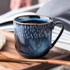 Tazas nórdicas creativas de cerámica simples para café, leche, tazas de té Retro, taza de viaje para desayuno, hogar, oficina, pareja de tazas de agua, regalos para beber