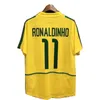 Brasil Retro Soccer Jerseys Pele Ronaldo 1970 57 58 85 88 91 93 94 98 00 02 04 12 Ronaldinho Kaka R. Carlos Camisa de Futebol Brazils Rivaldo Classic