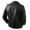 Men's Jackets Genuine Cowhide Leather Motorcycle Coat Cowhide Leather Jacket Men Lapel Leather Jackets Mens Clothing Real Leather Coat Men 230225