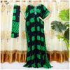 Roupas étnicas Estilo de manga curta 2 peças Africano Dashiki Floral Imprimir algodão solto caftan lady lady verão maxi vestidos casuais vestidos 230224