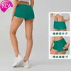 Vrouwen zomer yoga hotty hete shorts ademende snel drogende sport ondergoed dames zak loopt fitness broek princess sportkleding gym62