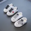 Sneakers White Leather Baby Toddlers First Walkers Children S Shoes for Boys and Girls Star Casual Flats Kid 230224