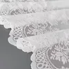 Gordijn wit kanten pure gordijnen voor woonkamer romantische transparante tule tule home decor aangepaste maat