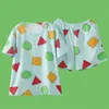 Pigiameria da uomo Pijama Sin Chan Man Pigiama Sinchan Cotton Summer Short Set Pigiama giapponese per coppie Pigiameria uomo e donna 230225