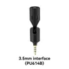 Mikrofoner 3,5 mm Mini Microphone Universal Mobile Audio Justerbar rotera volymkontroll Brusreducering Hemelektronik