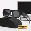 Moda de lujo para mujer Sunglass Designer Triangle Letter P Gafas de sol Hombres PC Frame Gafas de sol Ladies Glass Summer UV400 Eyeglasses 2302255BF