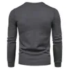 Men's T-Shirts Men Winer Casual Solid Thick wool Cotton Sweater Pullovers Men High Elasticity Fashion Slim Fit O-Neck Sweater Men 230225