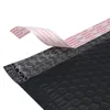 Tapis de table 50 pièces enveloppes à bulles enveloppes rembourrées doublées Poly Mailer auto-scellant noir