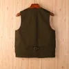 Kvinnor Vest Solid Single Breasted Teens Stylish Ins Tickets ärmlös Summer Vintage V Neck Cargo Studenter matchar alla enkla 230225