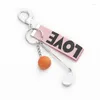 Keychains Club Golfers Keychain Bag Car Chain Key Chain Mini Golll Metal Metal Pingyring Mix 30pcs/lote atacado